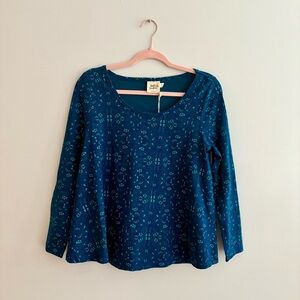 Mata Traders Teal Long Sleeve Top